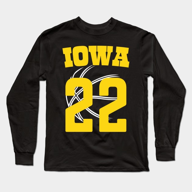 Caitlin Clark 22 iowa Long Sleeve T-Shirt by givayte